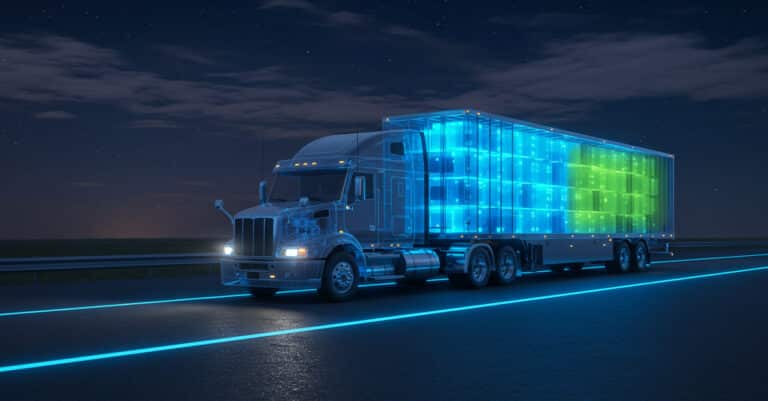 Moving trailer truck with LTL technology